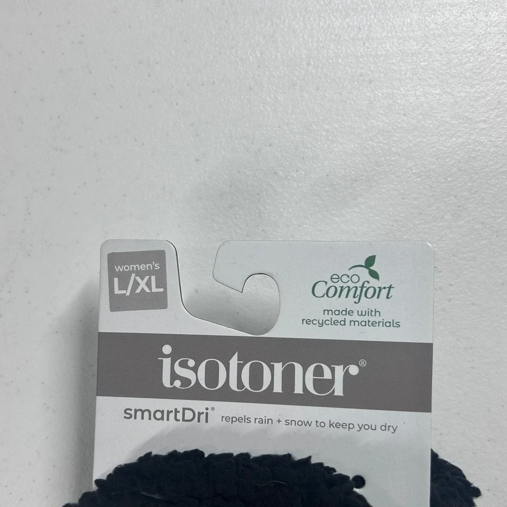 Isotoner Womens Black SmartDRI Gloves‎ Large-XL  EcoComfort NEW